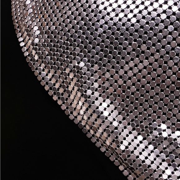 Metal crystal chained top with scraf - Picture 6 of 9